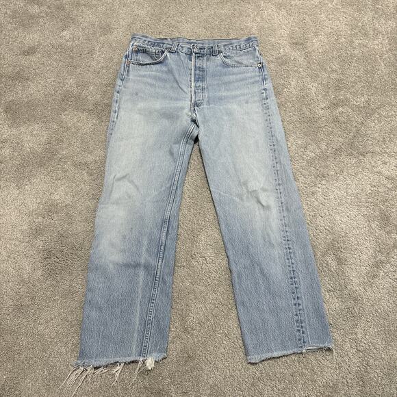 Vintage Levi’s 501xx Jeans 35x38 (35x27) Made In USA Button Fly 90s